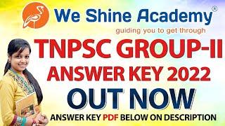 TNPSC Group 2 ANSWER KEY 2022 | GENERAL STUDIES | WeShine Academy