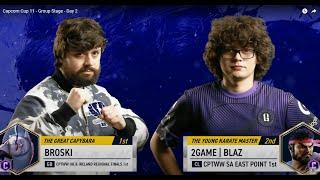 2GAME | BLAZ VS BROSKI – THE MOST INTENSE BATTLE OF GROUP D!  | CAPCOM CUP 11