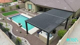 Modern Lattice Patio Cover in Estrella Mountain, Goodyear, Arizona