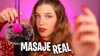 ASMR *MASAJE REAL* CRANEAL y FACIAL RELAJANTE para DORMIR PROFUNDAMENTE (ROLEPLAY EN ESPAÑOL) ‍️