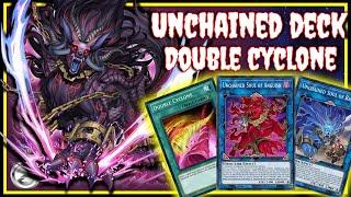 DOUBLE CYCLONE MADNESS! Unchained Deck BREAKS THE FIELD! | Yu-Gi-Oh! Duel Links