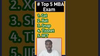 Exam for MBA students