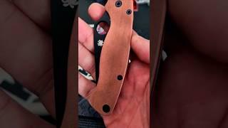 A Very Special Knife #edgedmindset #spyderco #copper #scales