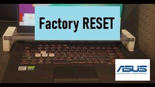 Asus Laptop Desktop Factory Reset Windows 10 11 (ProArt Zenbook Pro Flip Vivobook S Go Slate Gaming)