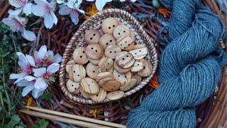 How to make Wooden Buttons | Handmade olive tree wood buttons