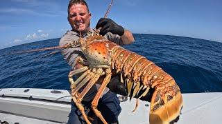 These Lobsters are GIANT!!!! {Catch Clean Cook} Fans ate it ALL!!!