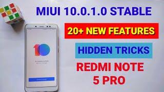 Miui 10 Stable Update top 20 features & hidden tricks | Redmi note 5 pro miui 10.0.1.0 update