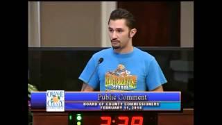 Public Comment by Josh Paladino - Orange County Commission