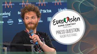 PRESS QUESTION ► Nadir Rustamli (Azerbaijan Eurovision 2022)