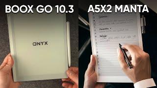 Onyx Boox Go 10.3 or Supernote A5 X2 Manta? Which One’s Right for You?