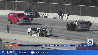 2 dead after wrong-way crash on 134 Freeway in Pasadena