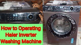 How to use Haier automatically front load washing machine. How to operate front load washing machine