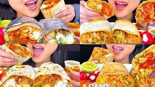 Asmr Phan | BURITO eating compilation | satisfying *big bites* | mukbang (asmr sounds) 