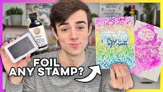 Foil Any Stamped Image? - Testing Heidi Swapp Toner Ink Pad!