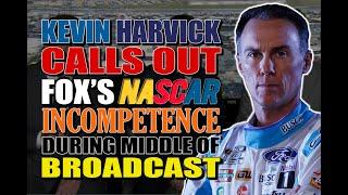 Kevin Harvick Calls Out Fox's NASCAR Coverage Incompetence During Middle of Broadcast