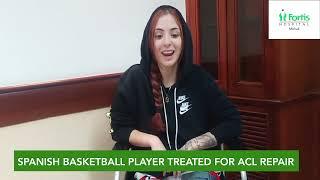 Spanish Basketball Super Sensation ACL surgery by Olympic surgeon Dr Manit Arora