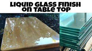 Liquid Glass Finish On Table Top | Best varnish/paints ideas & techniques