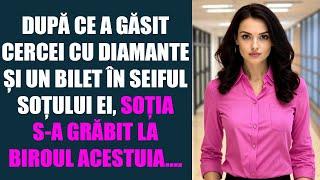 După ce a găsit cercei cu diamante și un bilet în seiful soțului ei, soția s-a grăbit la biroul aces