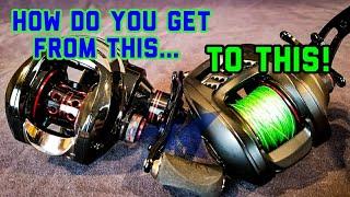 Bass Fishing for Beginners: How to Spool YOUR Baitcaster (2018)