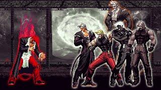 [KOF Mugen] Orochi Iori Yagami AD LV 5 Vs Ultimate Bosses Rugal Team