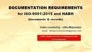 Documentation Requirements for ISO 9001:2015 and NABH