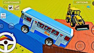 Drive JCB And Unloading Stone From Dumper Truck In Game  #car #jcb #tractor #truck #bus #gaming