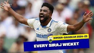 Every wicket: Livewire Siraj claims 20 Aussie victims | Australia v India 2024-25