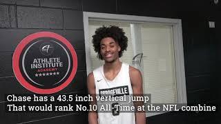 Orangeville Prep's Justin Chase has a 43.5 inch vertical | Highlights and interview Oct 27-2021