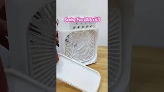 Cooling Fan with Mist and LED Lamp #shopeehaul #shopee #shopeefinds