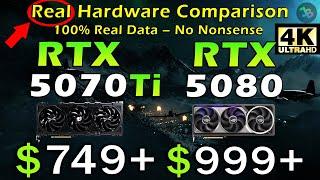 RTX 5070 Ti vs RTX 5080 | 4K | REAL Test in 11 Games | Rasterization, Ray Tracing, DLSS 4 MFG