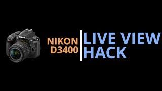 Nikon D3400: Bypass Live View Power Off Timer