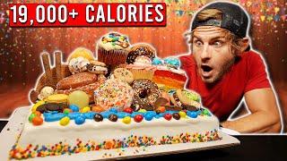 THE WORLD'S UNHEALTHIEST BIRTHDAY CAKE! (19,000+ CALORIES)