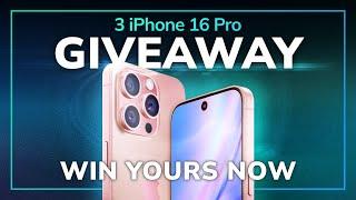 iPhone 16 Pro Giveaway: Win 1 of 3 Brand New iPhone 16 Pros! #giveaway