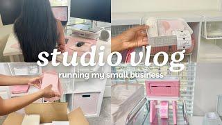 STUDIO VLOG | DAY IN THE LIFE OF A SMALL BUSINESS OWNER MONETS MONEY | MUNBYN Thermal Label Printer