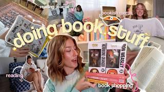 doing book stuff  book shopping, bookish merch, reading vlog, journaling & more!