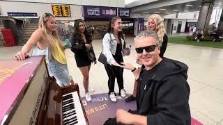 Four Beauticians Turn Up At The Public Piano