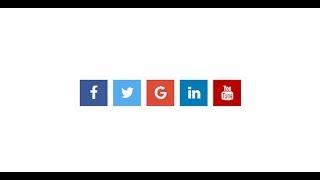 How to create social media buttons or icons?