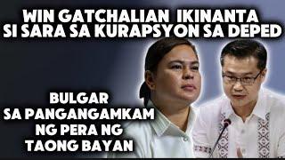 MAY IBINULGAR SI WIN SA KURAPSYON NI SARA DUTERTE