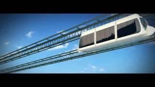 Транспортная система SkyWay - визуализация