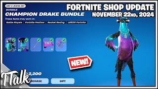 *NEW* CHAMPION DRAKE SET! Fortnite Item Shop [November 22nd, 2024] (Fortnite Chapter 2 Remix)