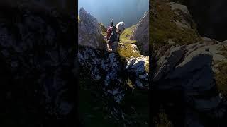 Zwischen LICHT und SCHATTEN - am schmalen GRAT #bergsteigen  #mountains #hiking #natur #adventure