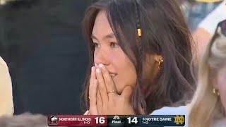 Northern Illinois UPSETS #5 Notre Dame with BLOCKED KICK ᴴᴰ