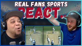 AMERICANS REACT TO EACH BOWLERS GREATEST DELIVERY EVER (BEST WICKETS) || REAL FANS SPORTS