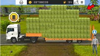 Bales Delivered With Transport Truck In Fs16 ? Fs16 Gameplay | Timelapse |