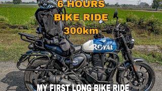 MY FIRST LONG BIKE RIDE || 6 HOURS 300km  || Royal Enfield || Hunter 350