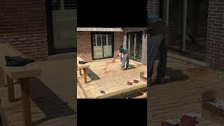 Deck Staining Services Preparation By Silverlight Windows and Eaves Cleaning #timelapse
