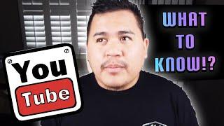 Tips for starting a Youtube Channel 2019 (5 things to know)