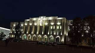 Night walk in Yaroslavl, Russia (walking from Elijah the Prophet Monastery to Svobody Street)
