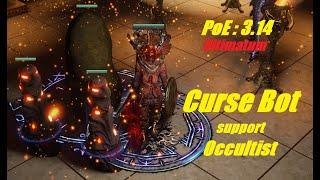 Path of Exile - Budget Cursebot support Occultist - Test run and Build Showcase