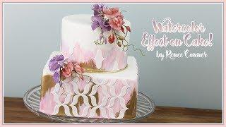 Boho Watercolor Cake | Renee Conner